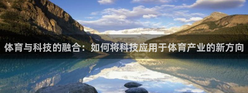 球速体育老板是谁：体育与科技的融合：如何将科技应用于体育产业的新方向